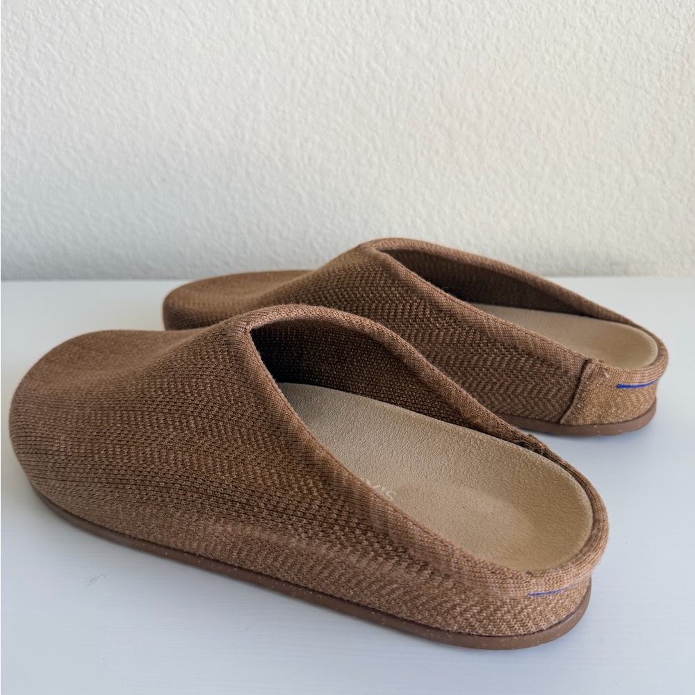 Women’s Rothys The Casual Clog Teak Herringbone Merino Wool Size US 13 / EU 43 - Picture 3 of 7
